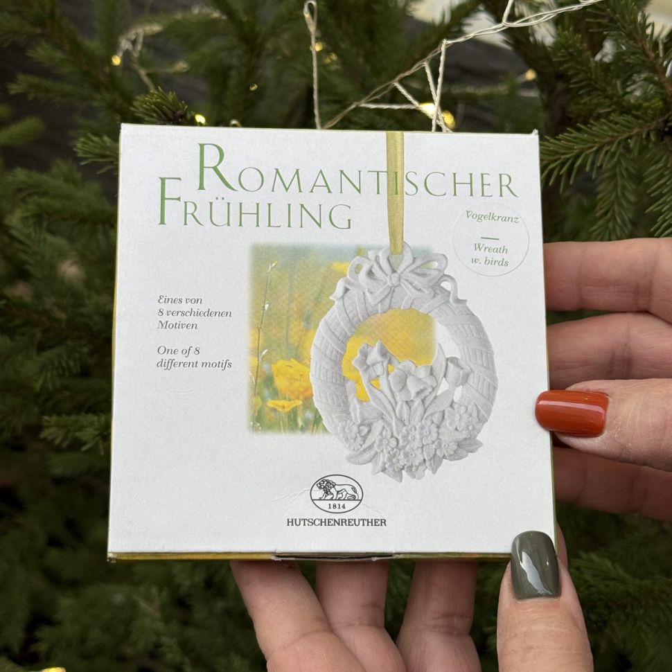 Подвес Hutschenreuther Утенок 8 см бисквитный фарфор Германия  