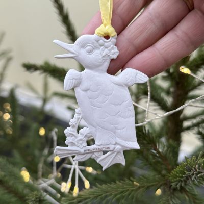 Подвес Hutschenreuther Утенок 8 см бисквитный фарфор Германия  