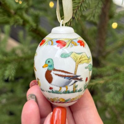 Подвес Яйцо пасхальное Hutschenreuther 7 см фарфор Германия 2002 г.