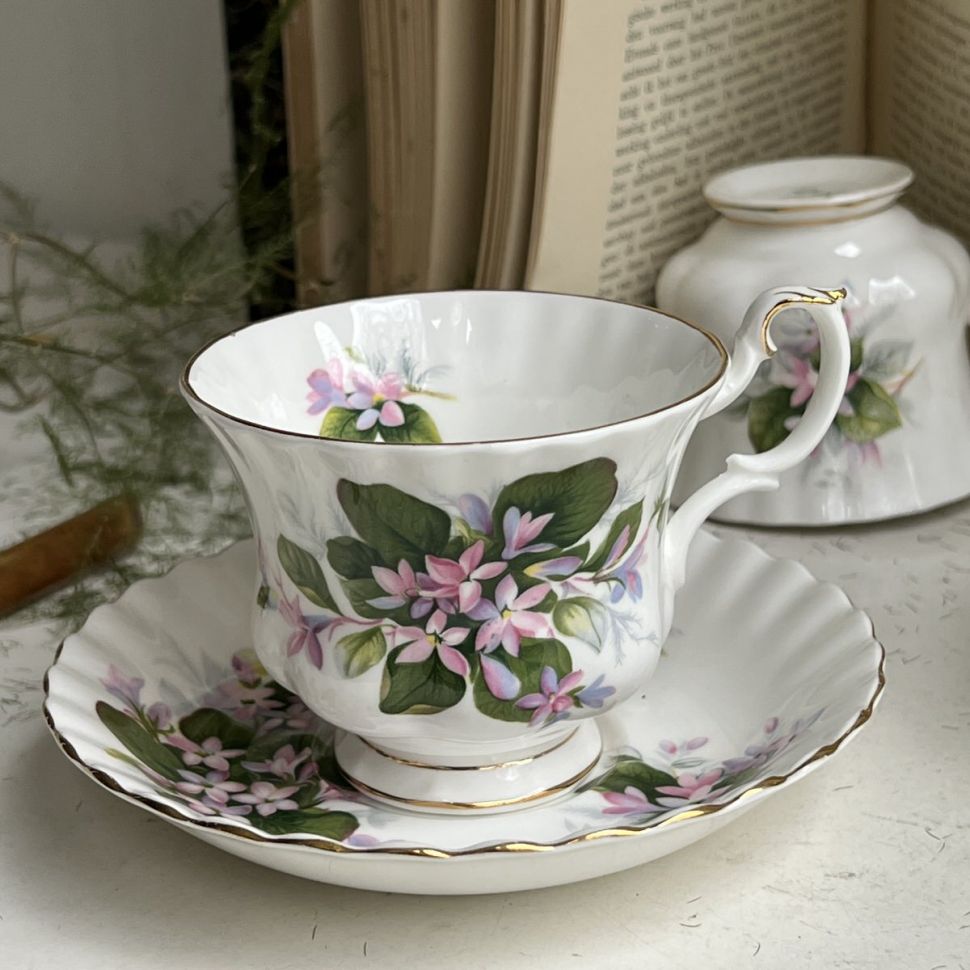 Чайная пара Royal Albert Mayflower 200 мл Англия 1970 г