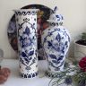 Ваза колонна Societe Ceramique Maastricht 32 см фарфор Голландия начало XX века