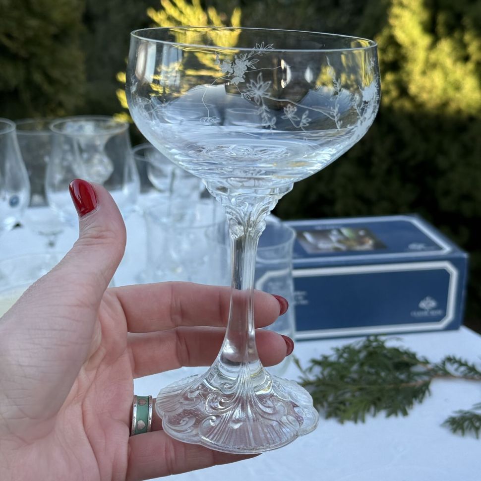 Бокал креманка Rosenthal Monbijou с узором 220 мл хрусталь Германия