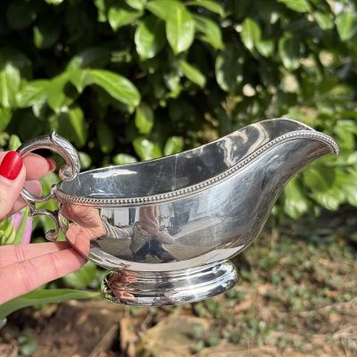 Соусник 400 мл серебрение по стали