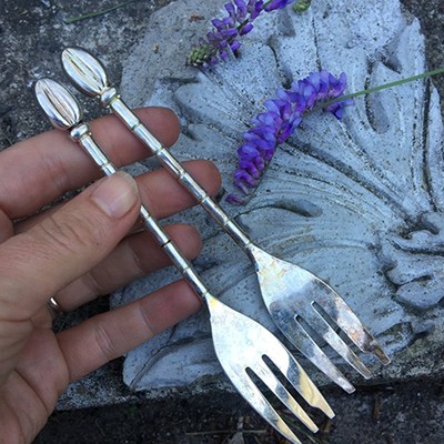 Вилка десертная с Кофейным зерном на ручке