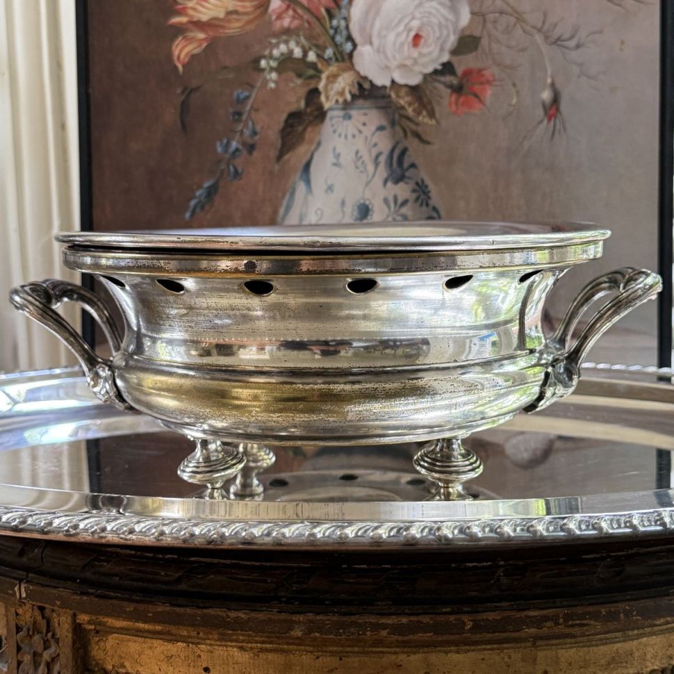 Подставка под горячее Christofle 29 см серебрение Франция