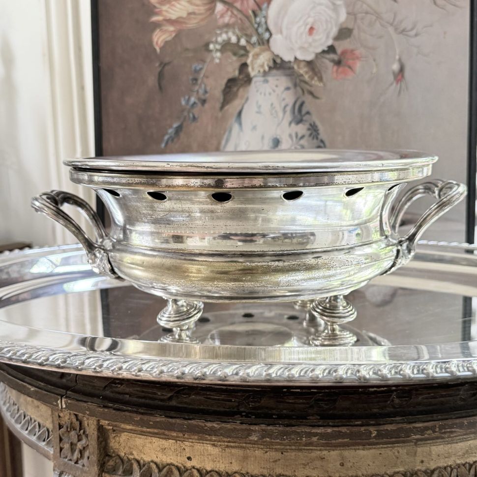 Подставка под горячее Christofle 29 см серебрение Франция