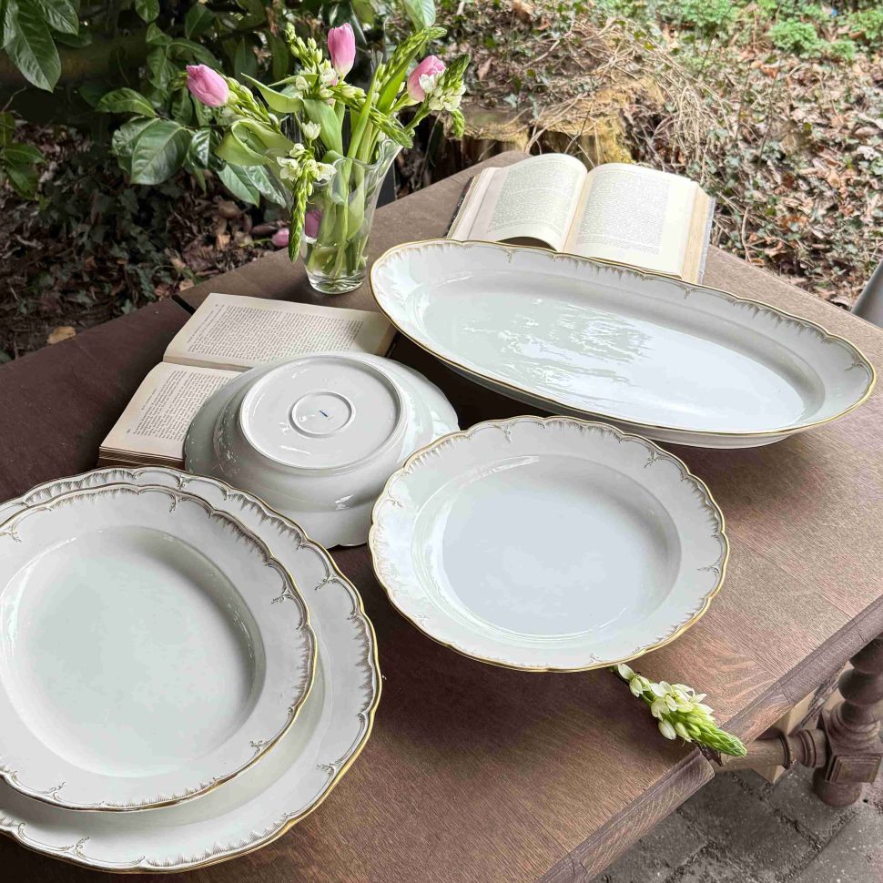 Блюдо углубленное KPM 35 см фарфор Германия