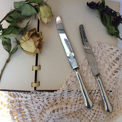 Нож мельхиоровый