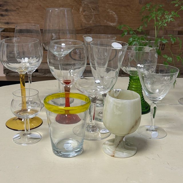 Набор со сколами, хрусталь, цвет, оникс 