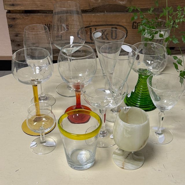 Набор со сколами, хрусталь, цвет, оникс 