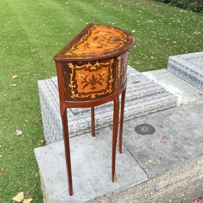 Стол консоль в дворцовом стиле 70х46 см дерево инкрустация