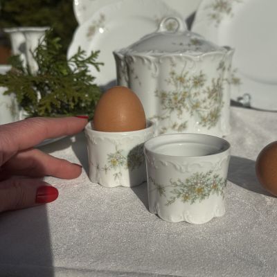 Подставка под яйцо Rosenthal Monbijou Полевые цветы 6 см Германия 