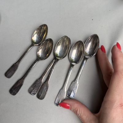 Ложка кофейная 12 см серебрение Франция