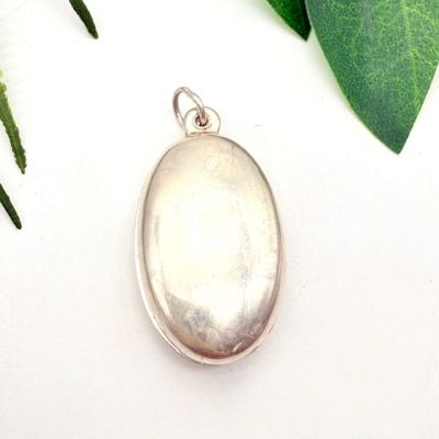 Кулон локет 3,5 см серебро