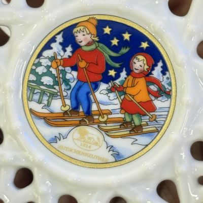 Подвес Звезда рождественский мотив 8 см Hutschenreuther Германия