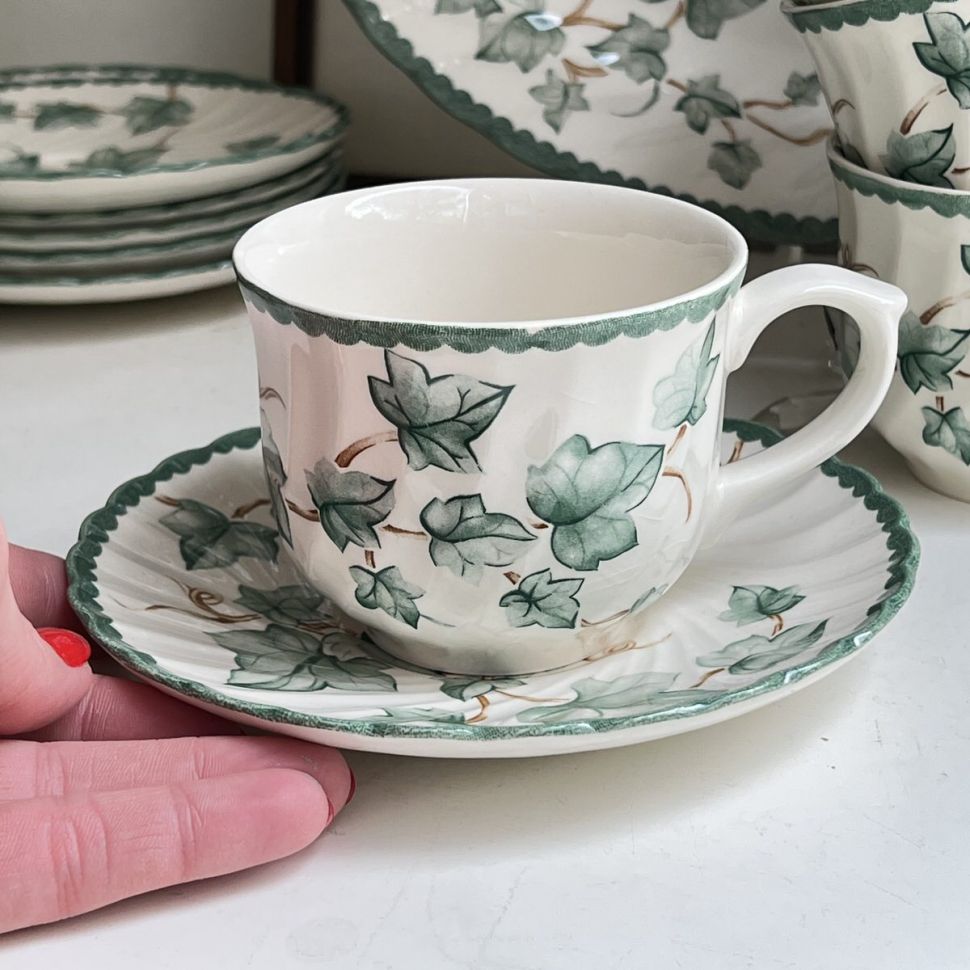 Чайная пара Barratts Плющ 250 мл фарфор Англия