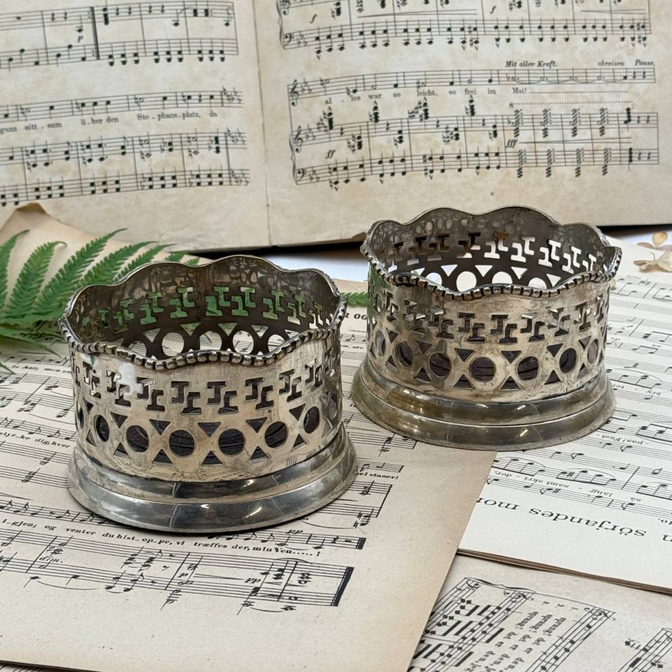 Подставка под бутылку серебрение Франция