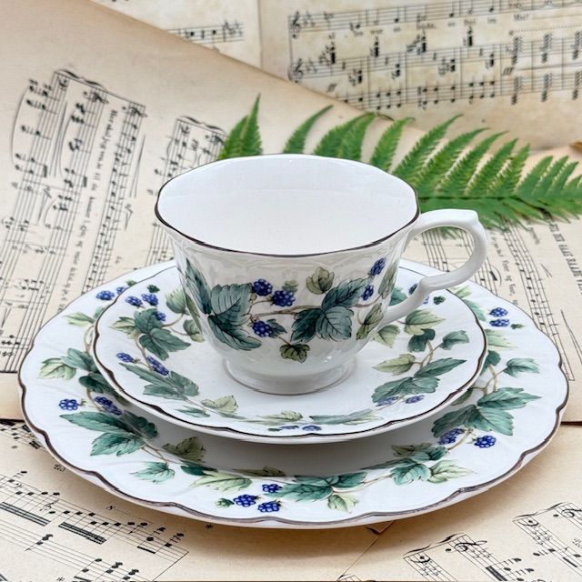 Тарелка Nikko Ежевика 20 см фарфор Япония