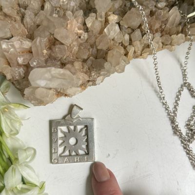 Кулон подвеска Солнце серебро