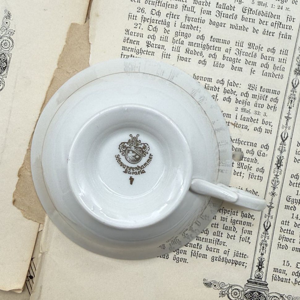 Чайное трио Schwarzenhammer 210 мл фарфор Германия  