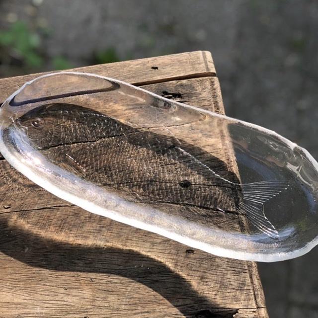 Блюдо Форель малое, хрусталь 