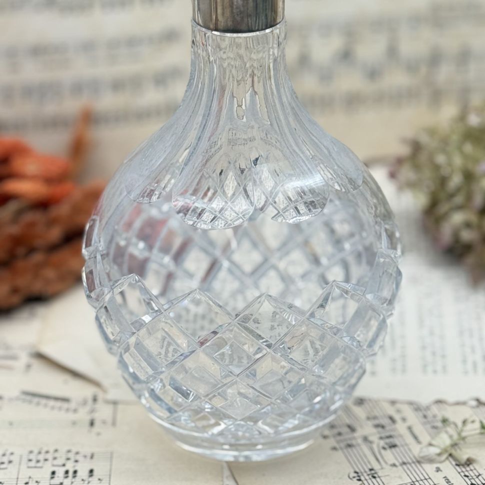 Графин 1 л Ромб хрусталь  серебро Франция