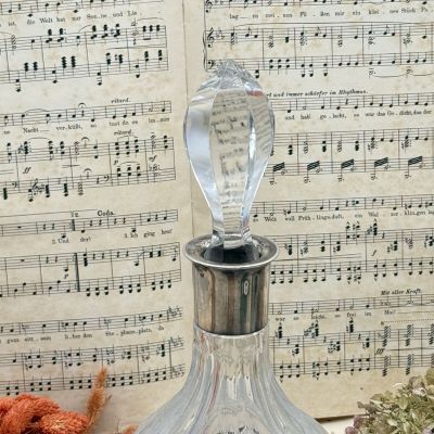 Графин 1 л Ромб хрусталь  серебро Франция