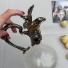 Графин для напитков декантер 29 см 1,3 л хрусталь серебрение Франция