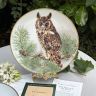 Тарелка Franklin Porcelain Птицы 23 см фарфор Франция 1984 г