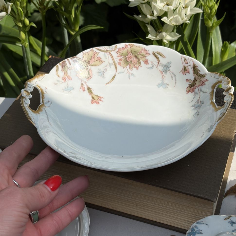 Блюдо Limoges Haviland&Co 22 см фарфор Франция Арнуво