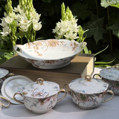 Блюдо Limoges Haviland&Co 22 см фарфор Франция Арнуво