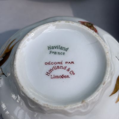 Блюдо Limoges Haviland&Co 22 см фарфор Франция Арнуво