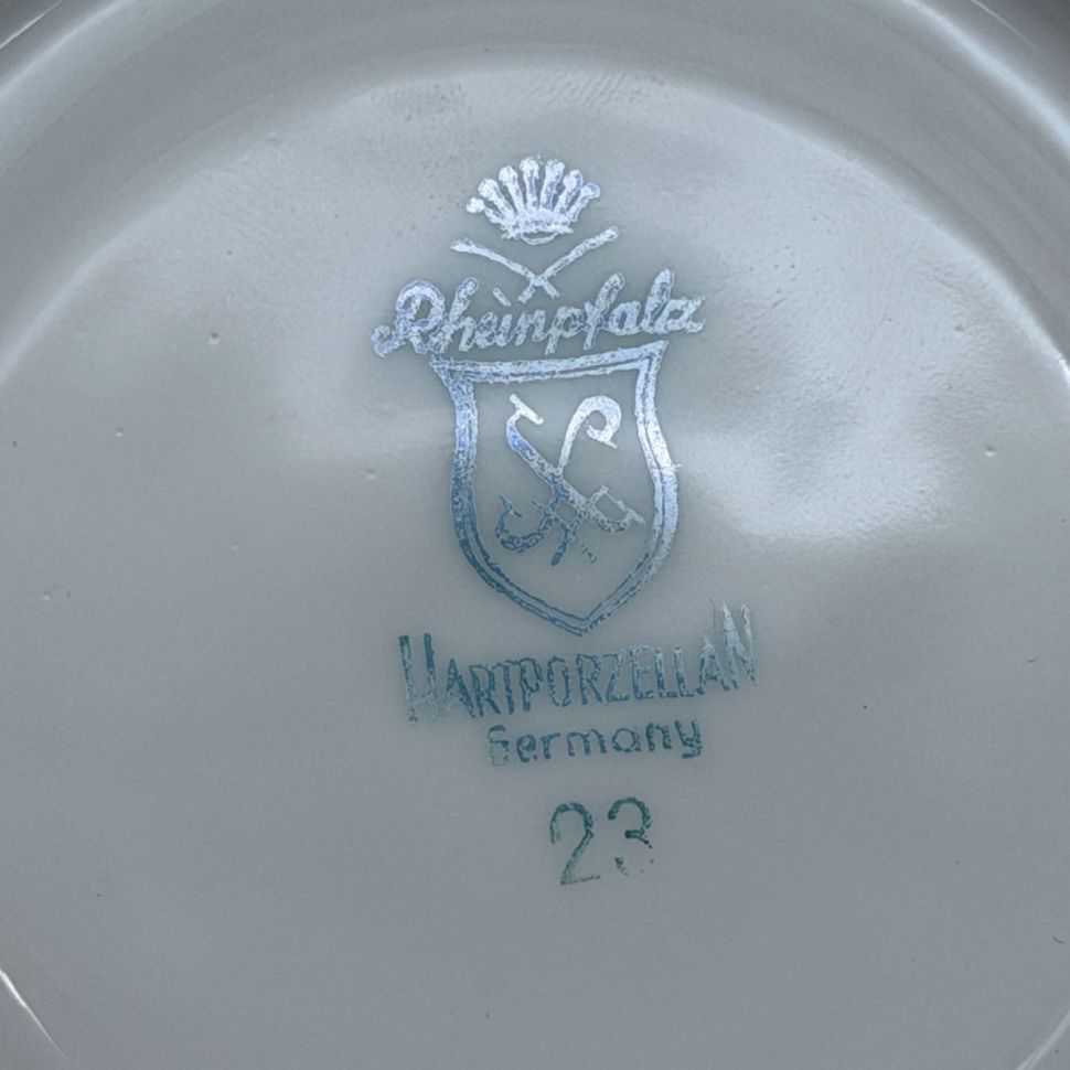 Кофейная пара Rheinpfalz Hartporzellan 100 мл фарфор Германия