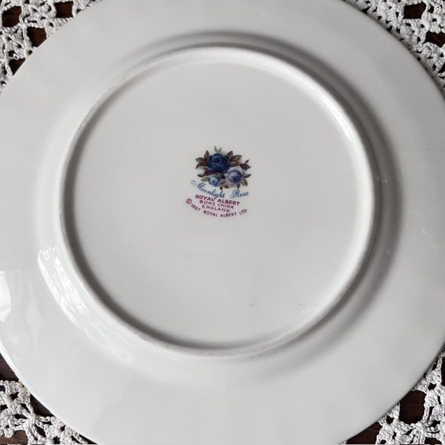 Кофейное трио Royal Albert Moonlight Rose 75 мл фарфор Англия
