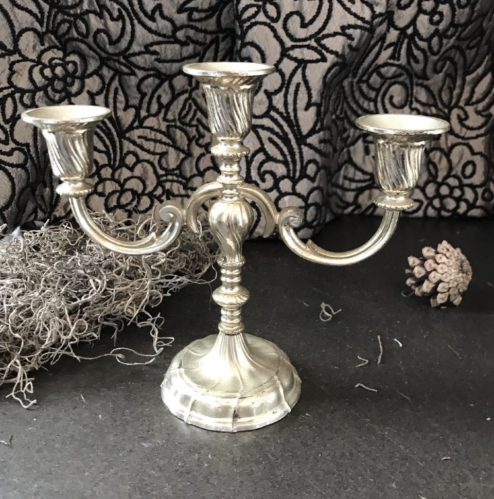 Канделябр малый на три свечи BMF, серебрение