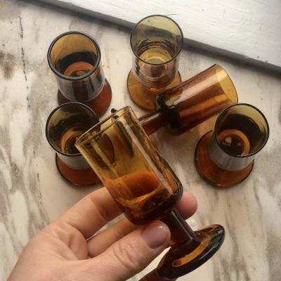 Рюмка 50мл коричневое стекло