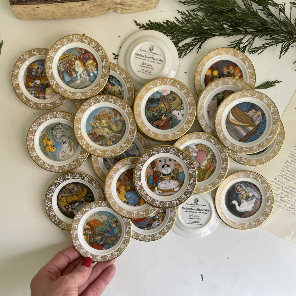 Тарелка Franklin Сказки 1979 Принц лягушка