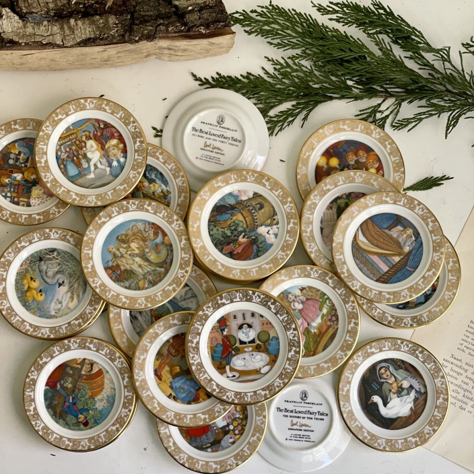 Тарелка Franklin Сказки 1979 Принц лягушка