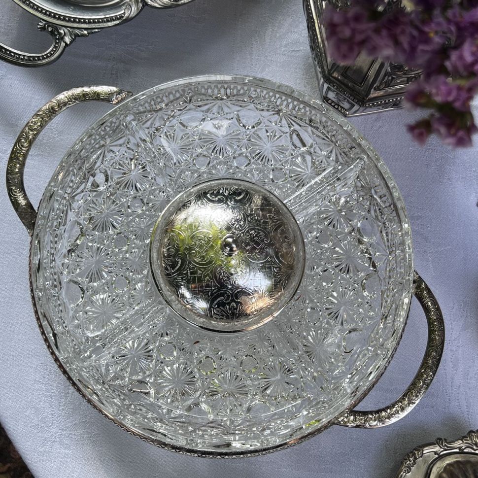 Менажница 26 см хрусталь Франция