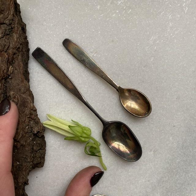 Ложка чайная кофейная набор 2 шт мельхиор