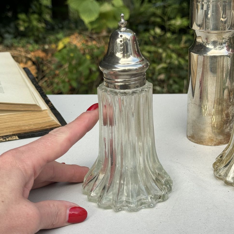 Сифтер 15 см серебрение стекло