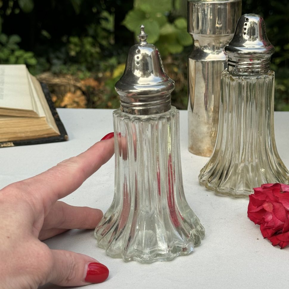 Сифтер 15 см серебрение стекло