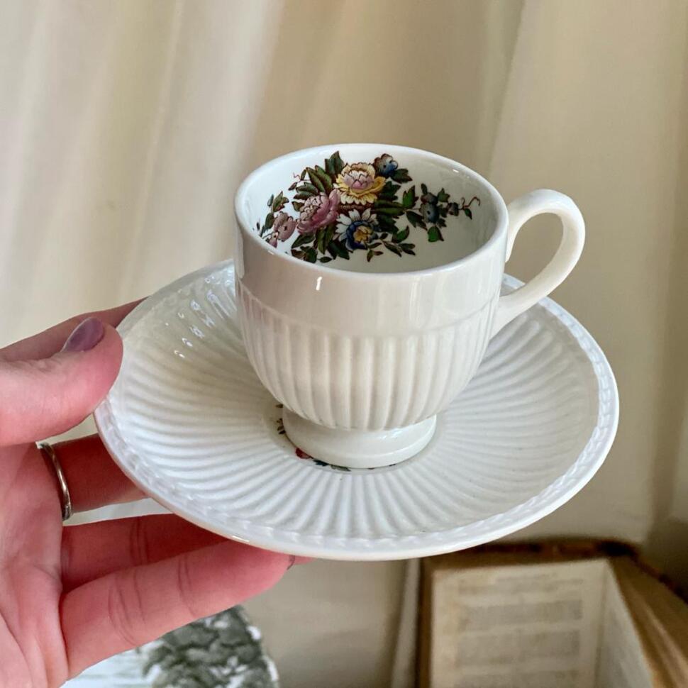 Кофейная пара Wedgwood Conway - Etruria&Barlaston (склейка)