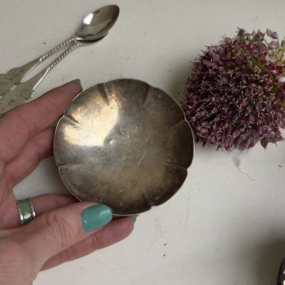 Блюдце розетка 8 см мельхиор