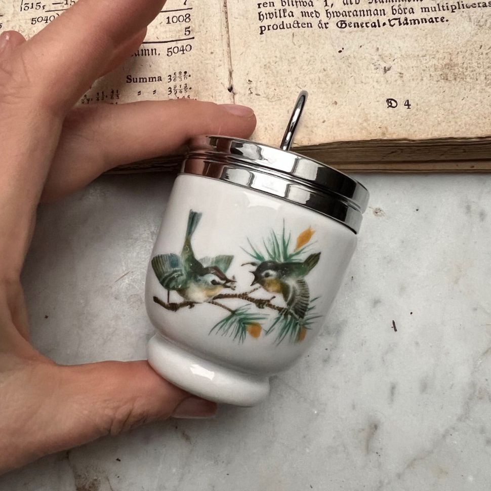 Кодлер на 1 яйцо Royal Worcester Птицы Англия