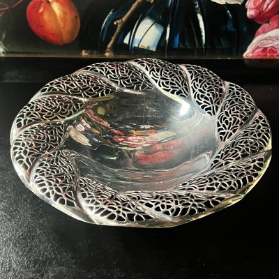 Блюдо на 3-х ножках Ажур 24 см мельхиор 