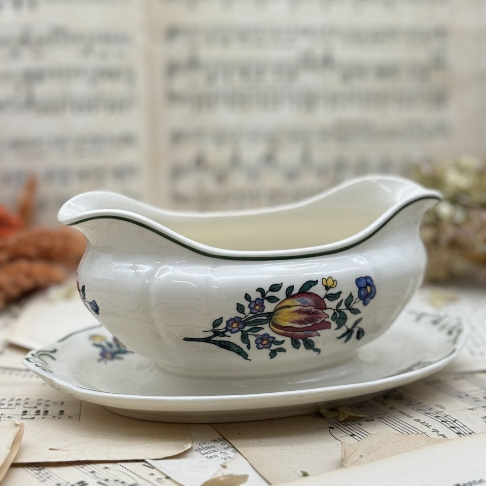 Соусник на блюде Alt Strassburg ВиллеройБох 400 мл фарфор Германия 