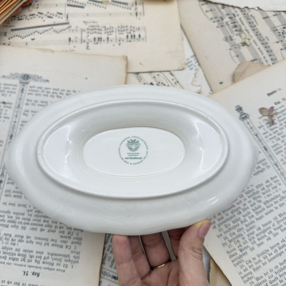 Соусник на блюде Alt Strassburg ВиллеройБох 400 мл фарфор Германия 