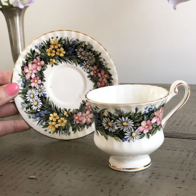 Кофейная пара Цветы PARAGON Англия