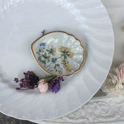 Блюдце мини фарфор полевые цветы 3, Бавария